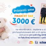1 financny prispevok 3000 eur bol odovzdany zastupcom detskeho oddelenia vo fakultnej nemocnici v ziline 676x331 77514
