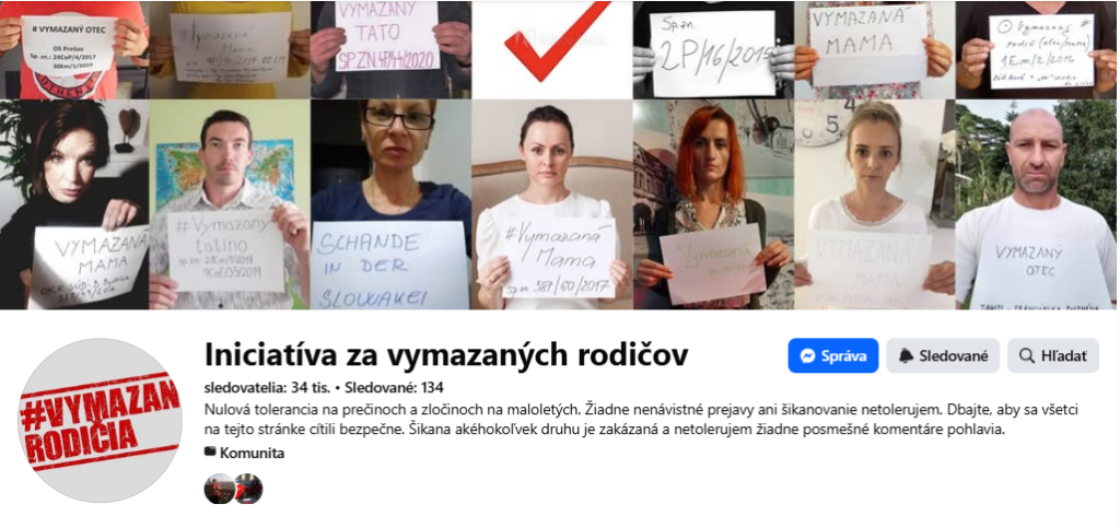 iniciativa za vymazanych rodicov