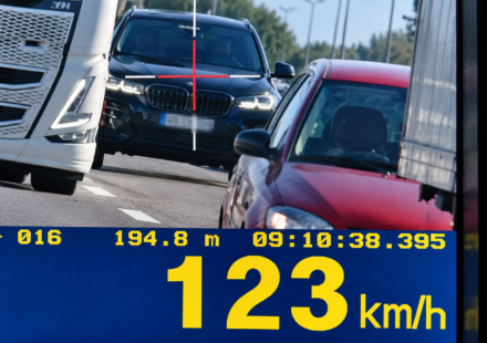 Dialnicny radar BMW pri 123 km h