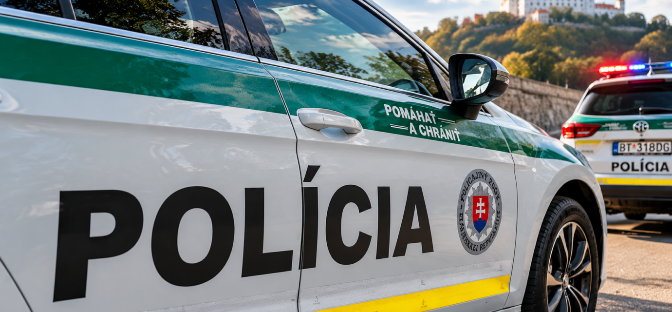 Slovenska policia pri hrade
