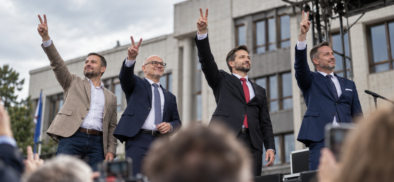 Vitazne gesto na podiu